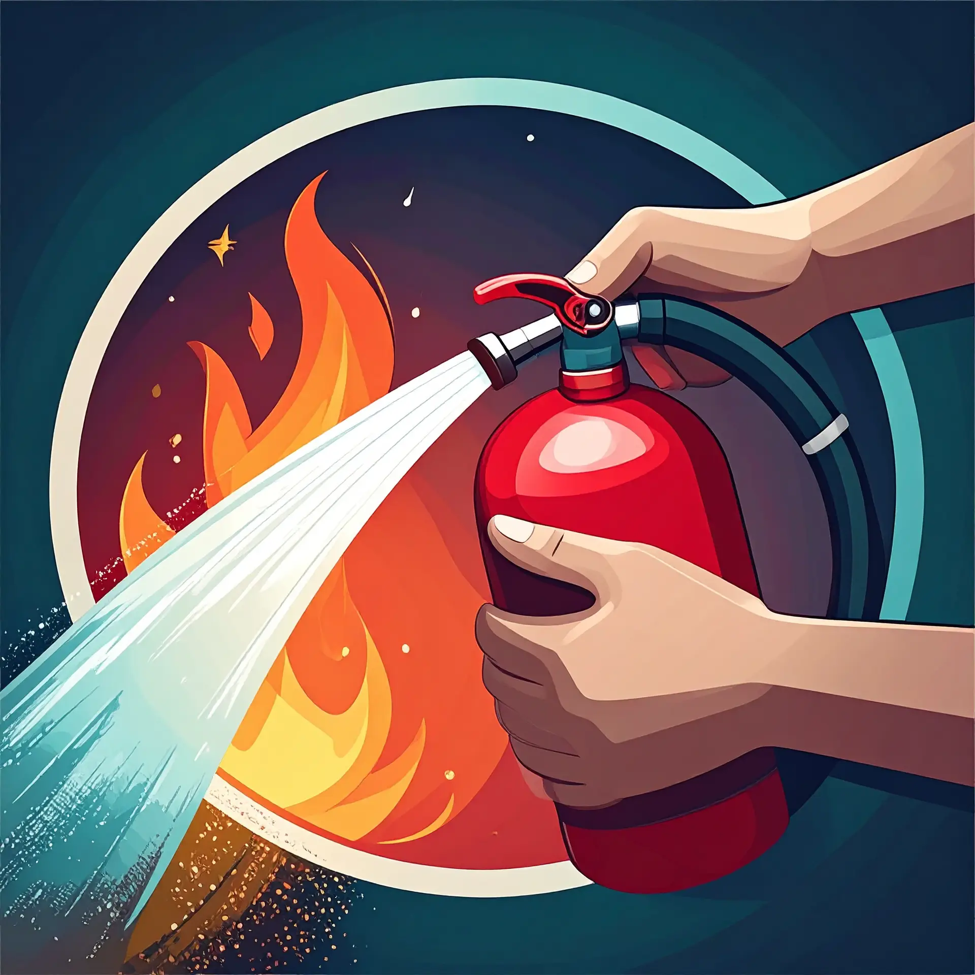 Löschtraining am Simulator